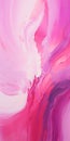 Abstract Fuchsia Painting With Blink-and-you-miss-it Detail