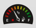 Abstract fuel gauge Royalty Free Stock Photo