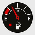 Abstract fuel gauge Royalty Free Stock Photo