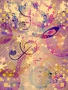 Abstract funky music background