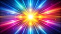 Abstract Fusion Radiance Background with Bold Color Blends