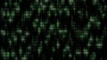 Abstract futuristic background of binary code in green with random directional blur of single digits. Digital cyber technology. Royalty Free Stock Photo