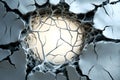 Cracked Surface with Organic Network and. Royalty Free Stock Photo