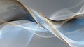 Abstract, futuristic background featuring flowing, interwoven wireframe patterns in blue, gold, and white against a gray gradient Royalty Free Stock Photo