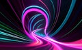 abstract futuristic background with high speed lines and Data transfer Ai Generative Royalty Free Stock Photo