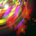 Abstract futuristic background with light effect.