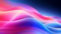 Abstract futuristic background with pink blue glowing neon moving high speed wave lines and bokeh lights. Data transfer concept Royalty Free Stock Photo