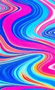 abstract futuristic background with pink blue glowing neon moving high speed wave lines and bokeh lights. Royalty Free Stock Photo