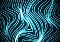 Abstract futuristic blue cyan neon wavy background Royalty Free Stock Photo