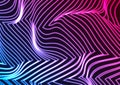 Abstract futuristic blue purple neon wavy background Royalty Free Stock Photo