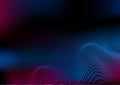 Abstract futuristic blue purple wavy dotted lines background Royalty Free Stock Photo