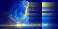 Abstract futuristic concept of data color dots flow and blurred lines. Big data. Quantum virtual cryptography. Business