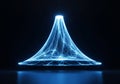 Futuristic Light Cone Energy Structure Royalty Free Stock Photo