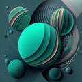 Abstract futuristic contemporary modern cosmic design in cartoon style