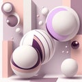 Abstract futuristic contemporary modern cosmic design in cartoon style