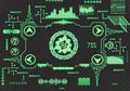Abstract futuristic dashboard music radio dashboard