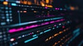 Abstract Futuristic Data Visualization Interface Royalty Free Stock Photo