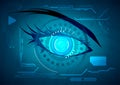 Abstract futuristic eye Royalty Free Stock Photo