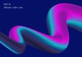 Abstract futuristic fluid color line design artwork movement background. illustration vector eps10 Royalty Free Stock Photo