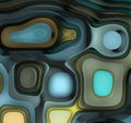 Abstract Futuristic Geometric Background With Curved Shapes