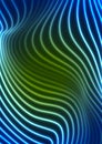 Abstract futuristic green blue neon wavy background Royalty Free Stock Photo