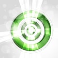 Abstract futuristic green circle