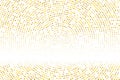 Abstract futuristic halftone pattern. Comic background. Dotted backdrop with circles, dots, point small scale Gold, golden glitter Royalty Free Stock Photo