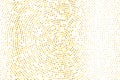 Abstract futuristic halftone pattern. Comic background. Dotted backdrop with circles, dots, point small scale Gold, golden glitter Royalty Free Stock Photo