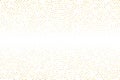 Abstract futuristic halftone pattern. Comic background. Dotted backdrop with circles, dots, point small scale Gold, golden glitter Royalty Free Stock Photo