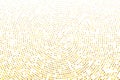Abstract futuristic halftone pattern. Comic background. Dotted backdrop with circles, dots, point small scale Gold, golden glitter Royalty Free Stock Photo