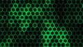 Abstract futuristic hexagon glow neon surface, structure. HUD