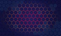 Abstract futuristic Hexagon honey comb shape Royalty Free Stock Photo