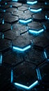 Abstract Futuristic Hexagon Technology Background Royalty Free Stock Photo