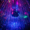 Futuristic Digital Sphere with Neon Light Particles â Data, AI, and Cyber Space Concept Royalty Free Stock Photo