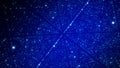 Abstract futuristic infinite flow of scientific data. Network structure of an array of points. Outer space background. Big data Royalty Free Stock Photo