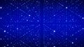Abstract futuristic infinite flow of scientific data. Network structure of an array of points. Outer space background. Big data Royalty Free Stock Photo