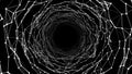 Abstract futuristic infinite tunnel. Vector illustration