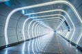 Abstract futuristic light corridor interior Royalty Free Stock Photo