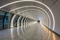 Abstract futuristic light corridor interior Royalty Free Stock Photo