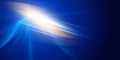 Abstract futuristic lighting effect on dark blue background. Colorful lens flare, star, explosion and electric power design Royalty Free Stock Photo