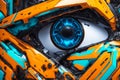 Abstract futuristic mechanical robotic eye Royalty Free Stock Photo