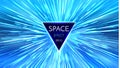 Abstract Futuristic Perspective and Motion Light Background. Star Warp in Hyperspace. Space Jump.