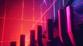 An abstract, futuristic representation of data visualization showcases glowing charts and graphs, embodying the concepts of