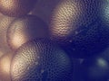Abstract futuristic spheres with voronoi pattern. 3d rendering