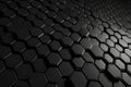 Abstract futuristic surface concept with hexagons. Trendy sci-fi technology background Royalty Free Stock Photo