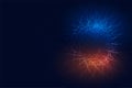 abstract and futuristic techno glowing particle array backdrop for data visualization Royalty Free Stock Photo