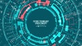 Abstract Futuristic Technological Background Vector. Security Cyberspace. Electronic Data Connect. Global System Royalty Free Stock Photo