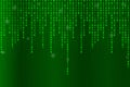 Abstract futuristic technology with binary code. matrix background with digits Royalty Free Stock Photo