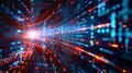 Abstract futuristic technology data visualization background for analysis and analytics Royalty Free Stock Photo