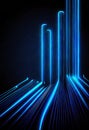 abstract futuristic technology sci-fi background, ai generation Royalty Free Stock Photo